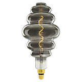 Лампа светодиодная SOHO. Хромированная/дымчатая колба. LED-SF40-5W/SOHO/E27/CW CHROME/SMOKE GLS77CR