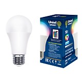 Uniel SMART RGB A60 E27 10W(800lm 270°) 4000K, ИК сенсор БЕЗ пульта в/к! LED-A60-10W/RGB/E27/REG 726