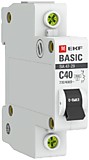 Автоматический выключатель ВА 47-29, 1P 40А (C) 4,5кА EKF Basic