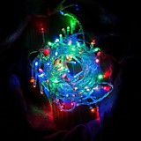 Гирлянда новогодняя "Нить" GLFG-200-1000-IP20-X-RGB  200 диодов 10м с контроллером 8 режимов