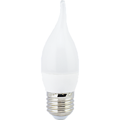 Лампа светодиодная Ecola свеча на ветру E27 6W 2700K 118x37 пласт/алюм C7YW60ELC