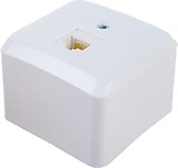 ЭТЮД Розетка открытой установки компьютерная RJ45 кат.5E, белый